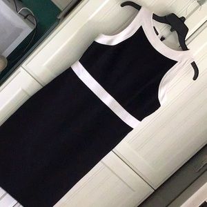 Talbots, Black/ White tank style dress. 6P